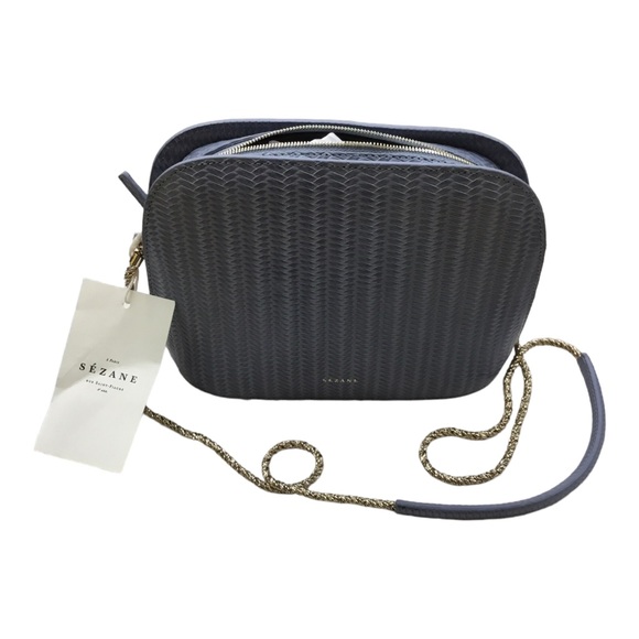 Sezane Handbags - SEZANE Crossbody Handbag Womens One Size Blue Leather Brand New Formal Casual
